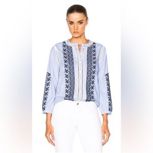 Veronica beard striped cotton shirt